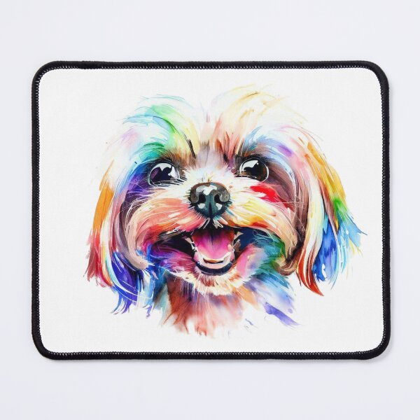 Item preview, Rainbow Fluff - Colorful Maltese Design designed and sold by NinosDelViento.