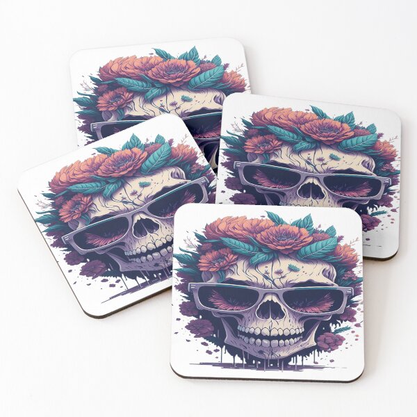 Item preview, Skull & Flowers designed and sold by Cpt-Rach.