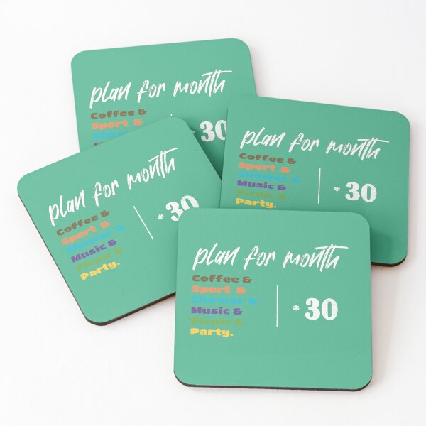 Item preview, plan for month coffee sport shower music picnic party designed and sold by ABDOULAH.