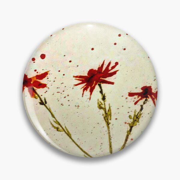 Item preview, Floating red flowers  designed and sold by watercolorsLiz.