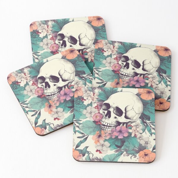 Item preview, Bony Brigade: Whimsical Cartoon Skeletons Pattern #3 designed and sold by Pexelpanoramas.