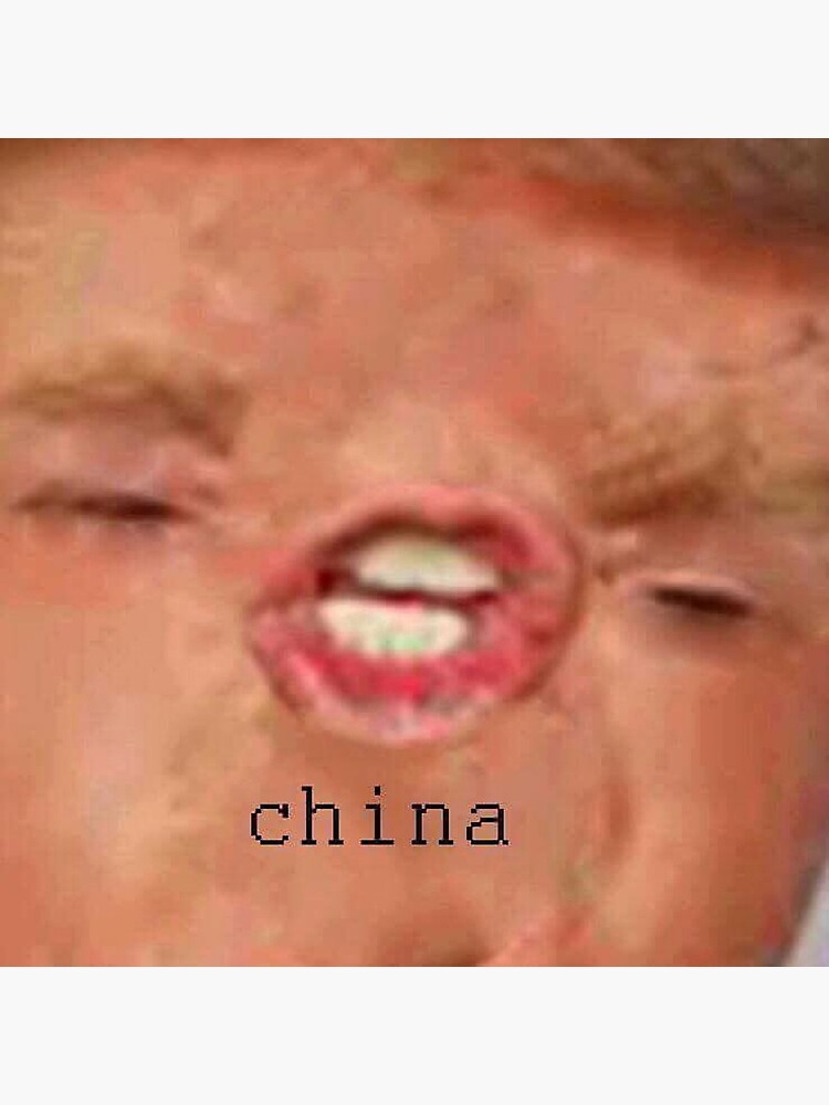Funny China Donald Trump Meme " Art Board Print by prodesigner2 ...