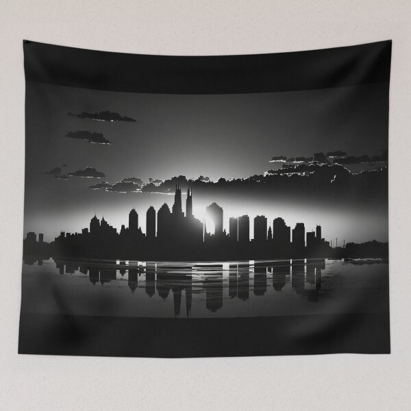 Item preview, Black & White City View designed and sold by TylerBurst.