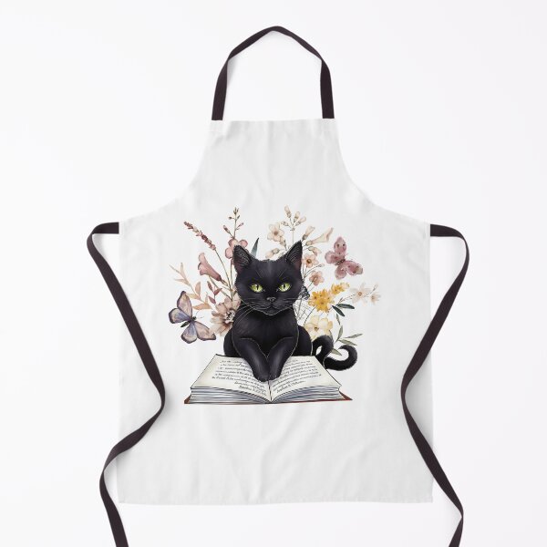 Item preview, Black Cat and Books designed and sold by HappyLifeCreate.