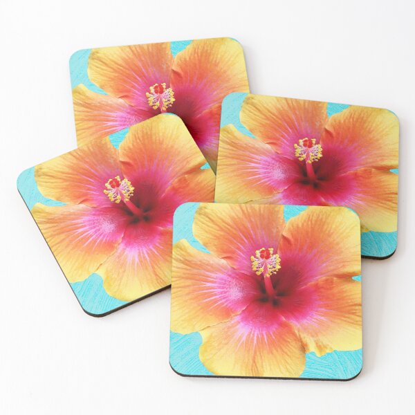 Item preview, Bold Bright Hibiscus Flower Art designed and sold by Sharon Cummings Art.