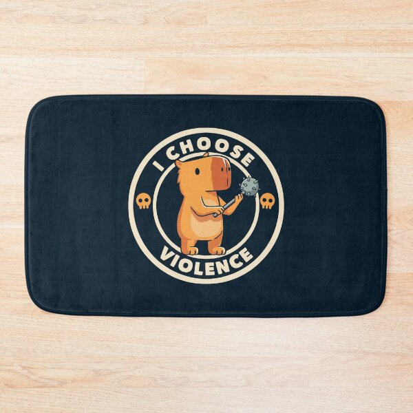 Item preview, I Choose Violence Funny Capybara by Tobe Fonseca designed and sold by Tobe Fonseca®.