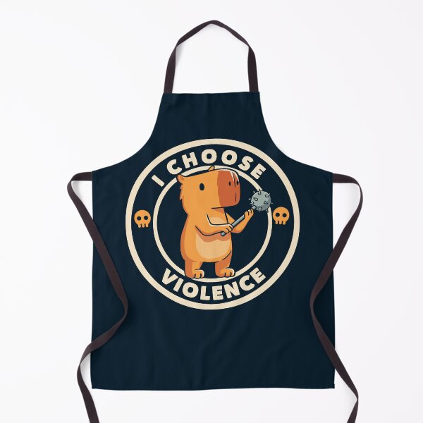 Item preview, I Choose Violence Funny Capybara by Tobe Fonseca designed and sold by Tobe Fonseca®.