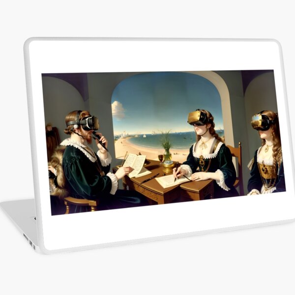 Virtual Reality Smart Phone From The Future [DALL-E 2 AI Generated] Laptop Skin