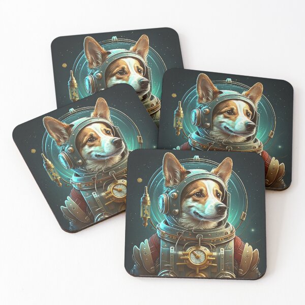 Item preview, Dog in space suit ready for travel designed and sold by Tatsme.