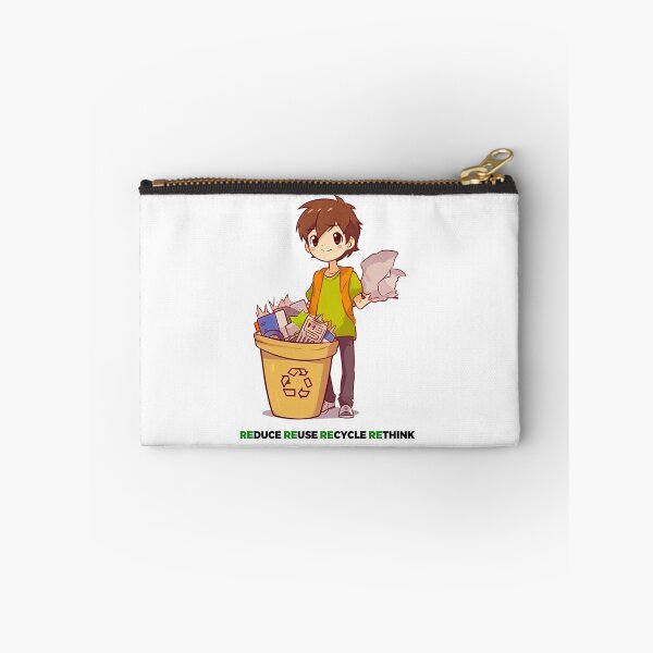 Item preview, Anime-style Reduce, Reuse, Recycle, Rethink: Illustration for Eco-Conscious Fans designed and sold by PrettiGreene.