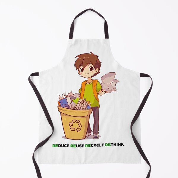 Item preview, Anime-style Reduce, Reuse, Recycle, Rethink: Illustration for Eco-Conscious Fans designed and sold by PrettiGreene.