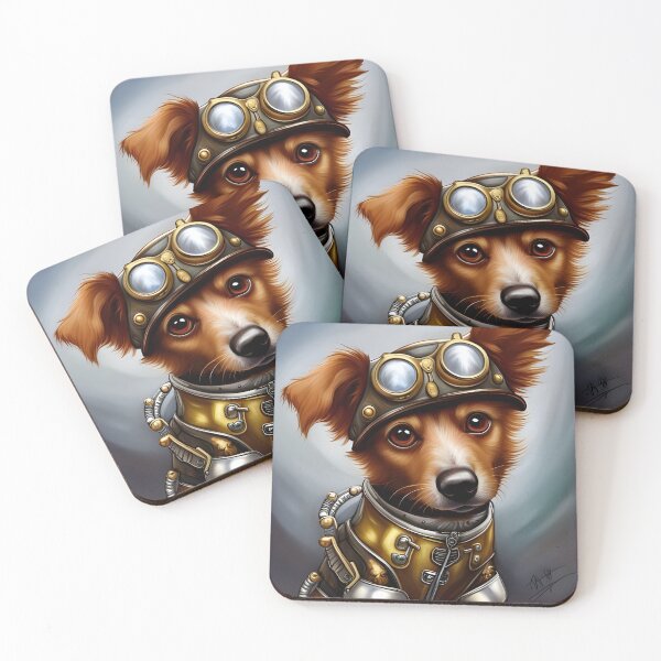 Item preview, Dog in steampunk outfit designed and sold by LisaJaneJackson.