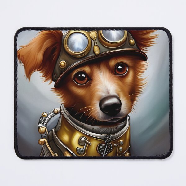 Item preview, Dog in steampunk outfit designed and sold by LisaJaneJackson.