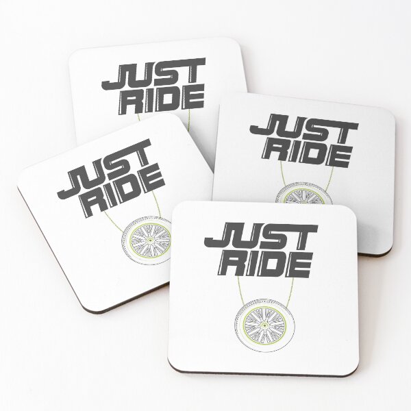 Item preview, Just Ride motorcycle white t shirt design designed and sold by Island Canvas.