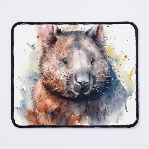 Item preview, Watercolor wash wombat designed and sold by Matt's Artificial Nature.