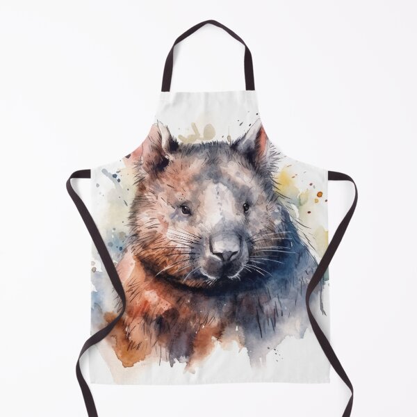 Item preview, Watercolor wash wombat designed and sold by Matt's Artificial Nature.