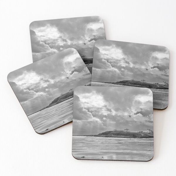 Item preview, Storm clouds over Rocky Island - Monochrome designed and sold by Violaman.