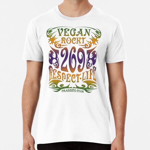 VEGAN ROCKT - veggie, vegetarian, meatless, life Premium T-Shirt