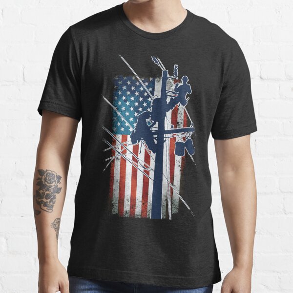 Patriotic Perfection ! American Flag Print Top Men's T-Shirt