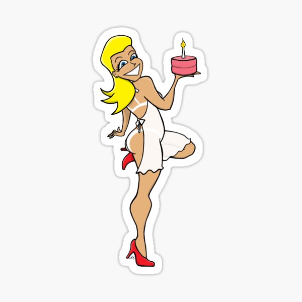 Lewd Stickers Adult Stickers Sexy Stickers Nude Stickers Lewd Sticker of  Beautiful Blonde Bombshell Model With Big Tits -  Sweden