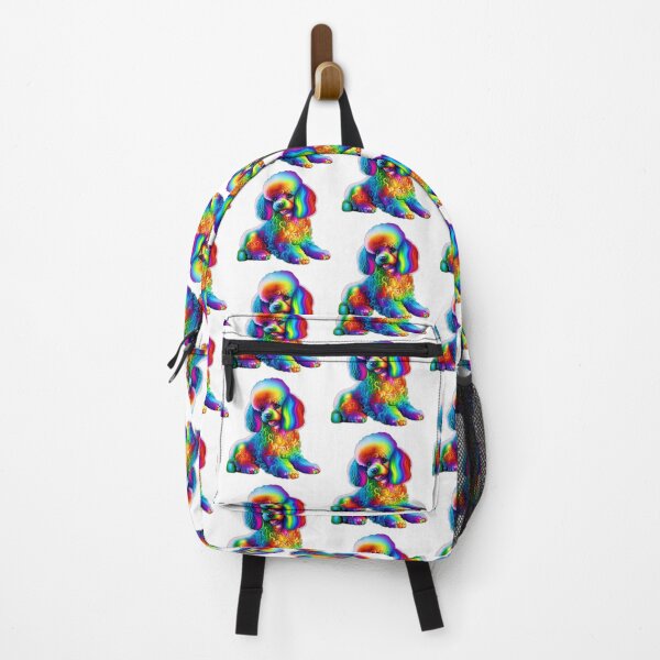 Item preview, Rainbow colored poodle designed and sold by Fragile Prints.