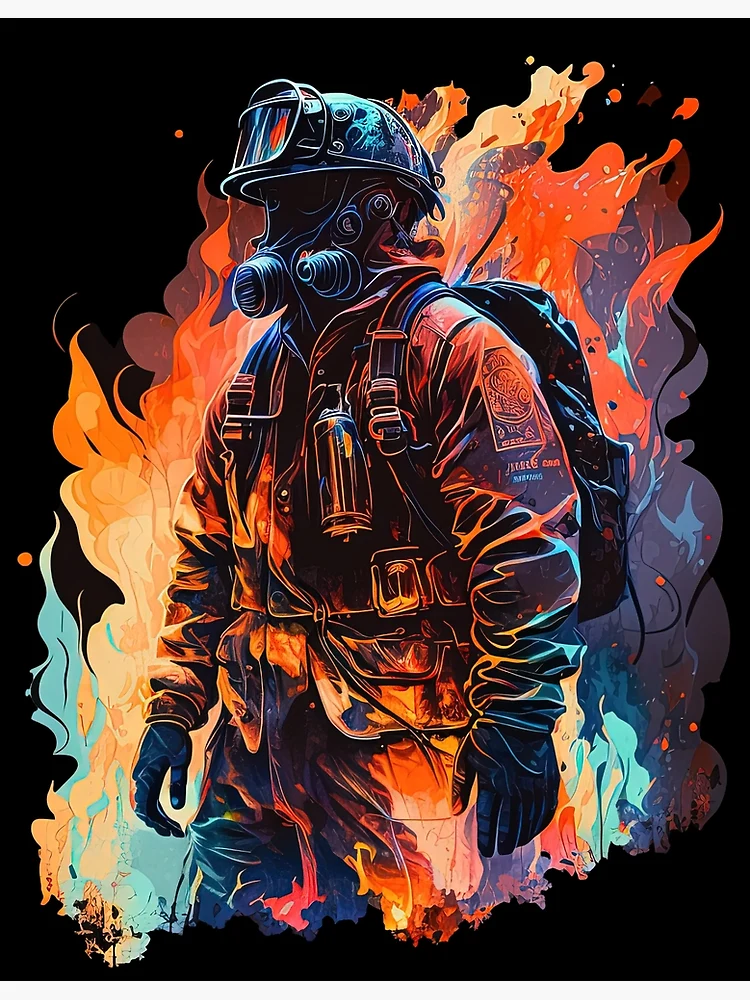 Thumbnail 3 of 3, Poster, Firefighter designed and sold by RescueMerch - First Responders Gear.