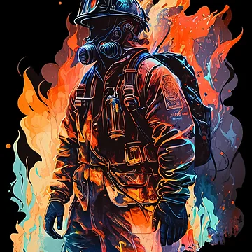 Artwork thumbnail, Firefighter  by RescueMerch - First Responders Gear