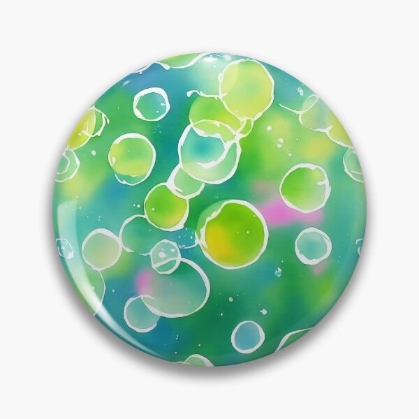 Item preview, Blue and Green Bubbles Seamless Pattern designed and sold by Girly-Universe.
