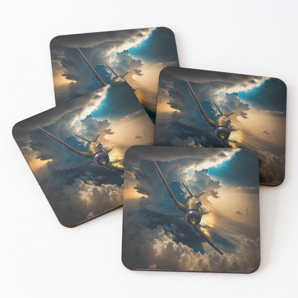 Item preview, F4U Corsair in the SunSet Aircraft Art designed and sold by CoolCarVideos.