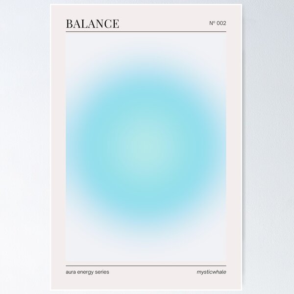 Item preview, Balance Blue Aura designed and sold by mystikwhale.