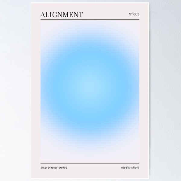 Item preview, Alignment Blue Aura designed and sold by mystikwhale.