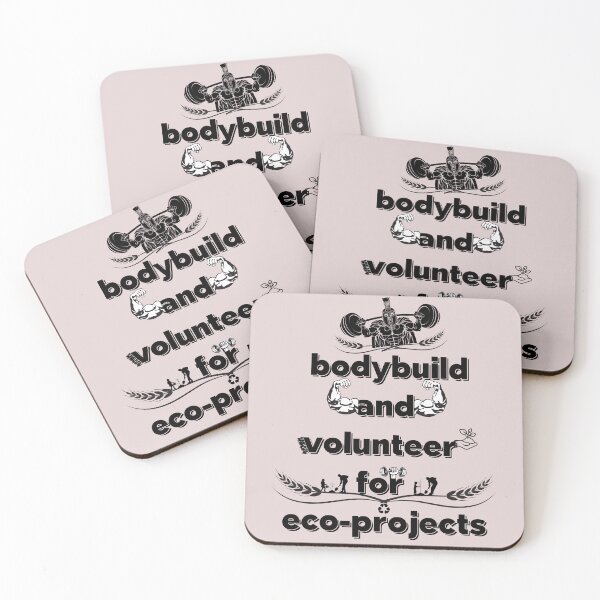 Item preview,  earth day - fitness - environmental activism: bodybuilder and volunteer for eco-projects designed and sold by AOUISM.