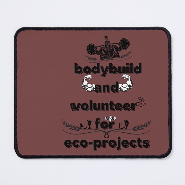 Item preview, earth day - fitness - environmental activism: bodybuilder and volunteer for eco-projects designed and sold by AOUISM.