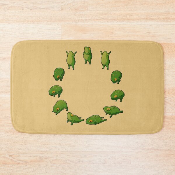 Item preview, Yoga Frog Sun Salutation (No Arrow) designed and sold by DingHuArt.