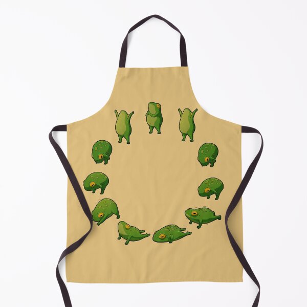 Item preview, Yoga Frog Sun Salutation (No Arrow) designed and sold by DingHuArt.