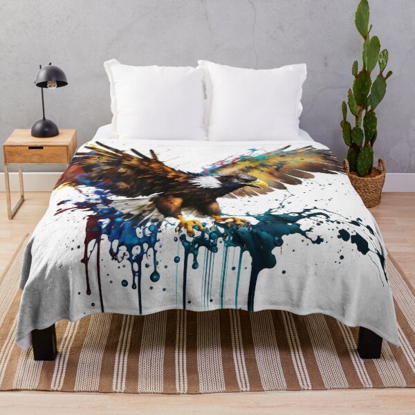 Item preview, Graffiti with an eagle on the wall with a splash, color art designed and sold by anytka.