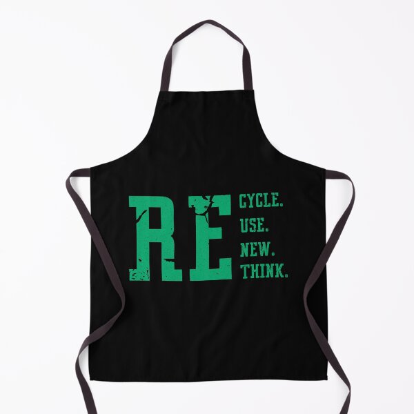 Aperçu de l'œuvre Recycle Reuse Renew Rethink - Vintage Green Text créée et vendue par Whimsical Thinker.