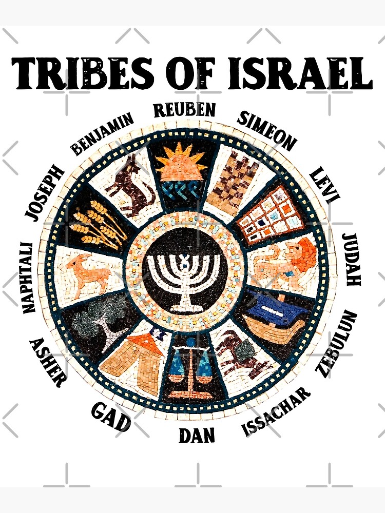 12 Twelve Tribes of Israel Hebrew Israelite Judah Jerusalem | Greeting Card