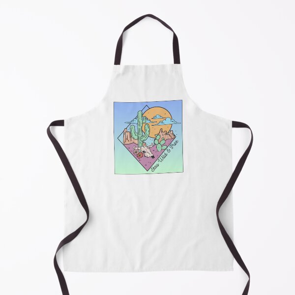 Item preview, Stay wild and free desert- wild desert skull- cactus desert- desert scene designed and sold by Janetlousart.