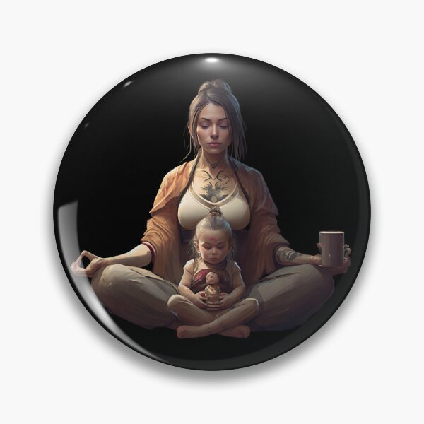 Item preview, This Mom Runs On Coffee And Yoga designed and sold by michallaga.