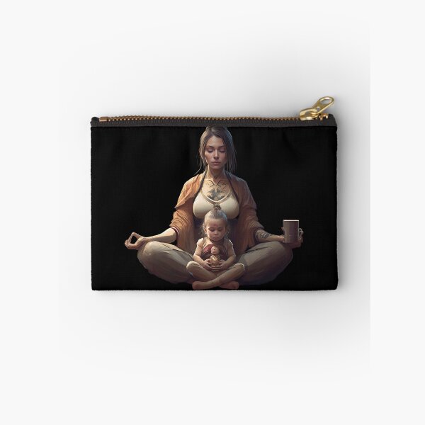 Item preview, This Mom Runs On Coffee And Yoga designed and sold by michallaga.