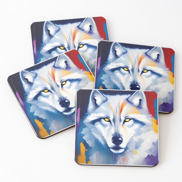 Artikelvorschau, Wolf - Krafttier entworfen und verkauft von CanaryCanvas.
