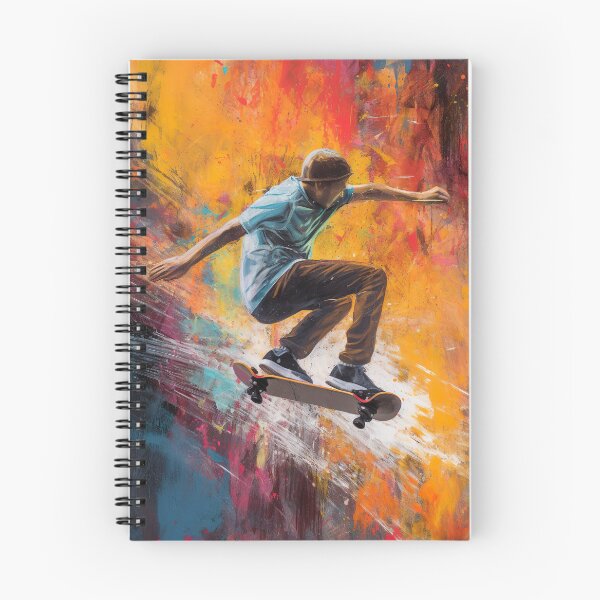 Item preview, Skateboarder performing a trick expressionist style designed and sold by yatzo.