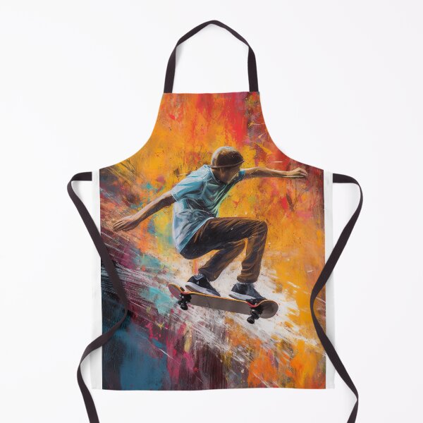 Item preview, Skateboarder performing a trick expressionist style designed and sold by yatzo.
