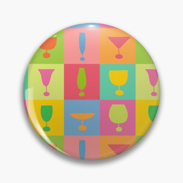 Item preview, Colourful Cocktail glass silhouette designed and sold by AusraB.