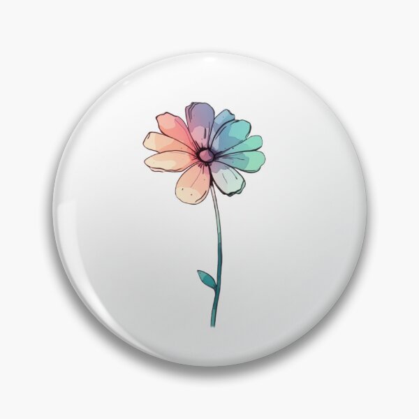Item preview, Simple Watercolor Flower designed and sold by HandCraftedArt.