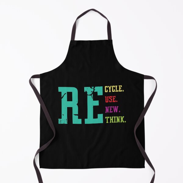 Aperçu de l'œuvre Recycle Reuse Renew Rethink - Retro Text créée et vendue par Whimsical Thinker.