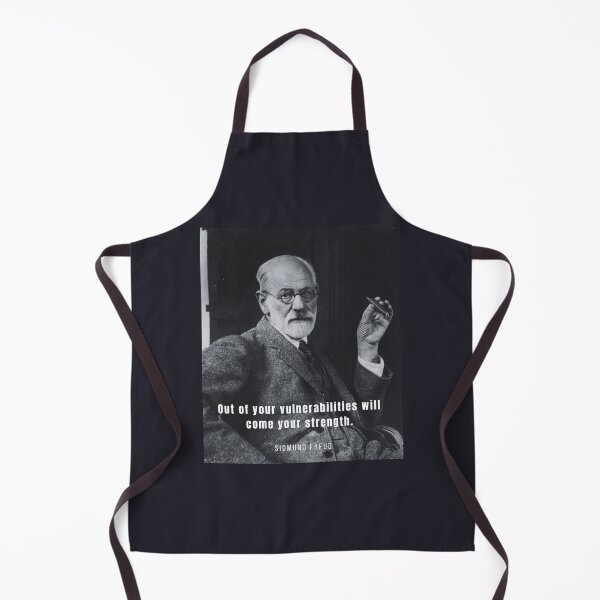 Item preview, Sigmund Freud portrait and quote: Out of your vulnerabilities will come your strength. designed and sold by artbleed.