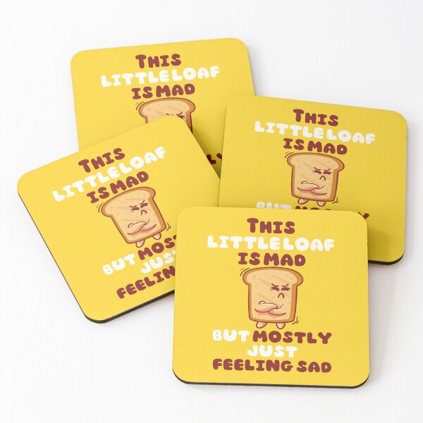 Item preview, Cute Funny Loaf - Mad but Mostly Sad designed and sold by TrippyHistory.