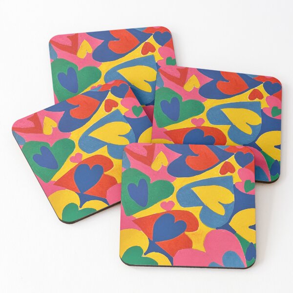 Item preview, Hearts multi brights  designed and sold by RainbowBright75.